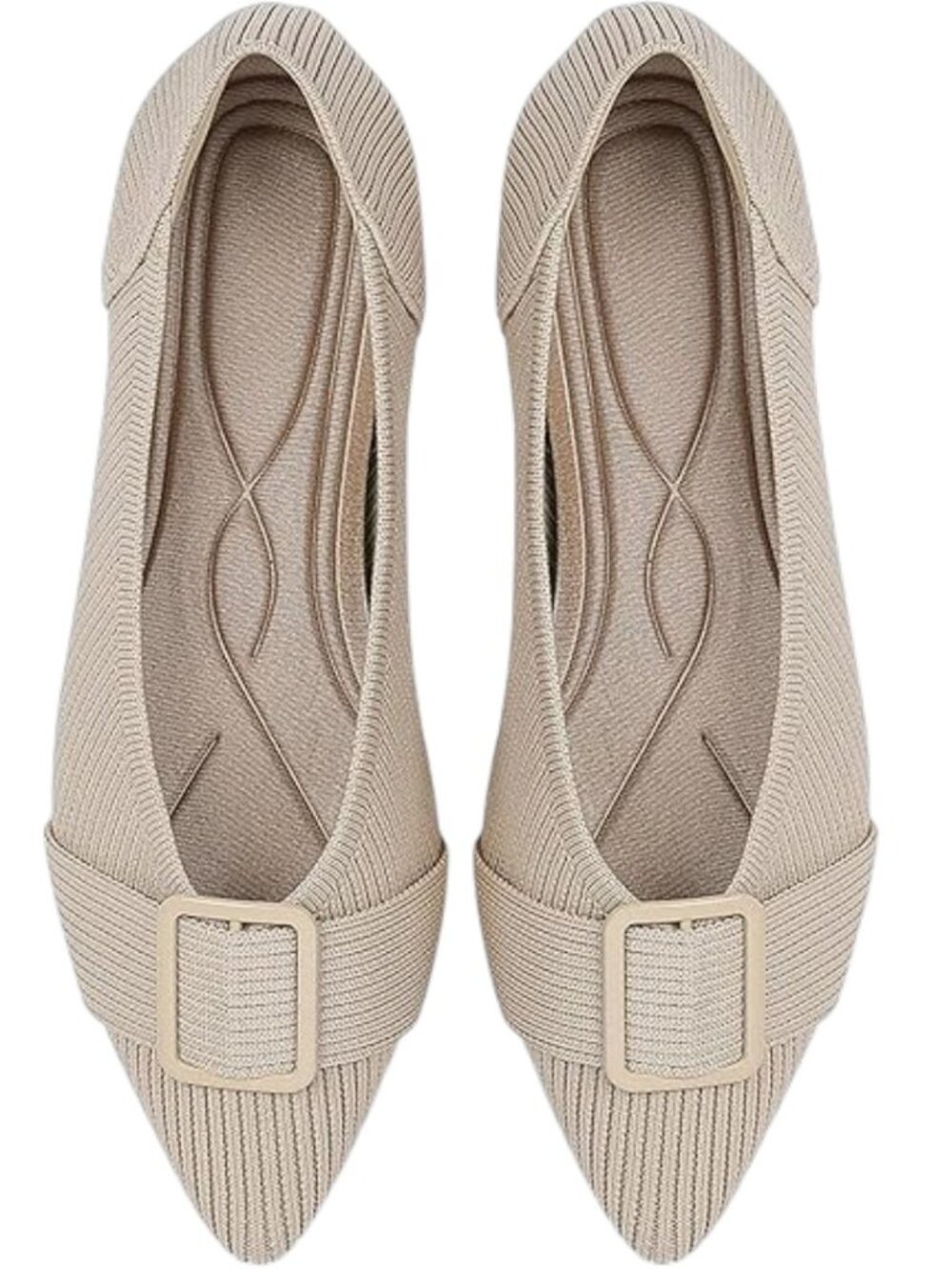 NWT Tingrise Dressy Knit Ballet Flats Size 6.5 Women's